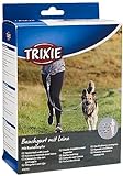 TRIXIE Joggingleine für Hunde mit Bauchgurt M-L, 1,20–1,50 m 25 mm in grafit/schwarz - perfekte Hundeleine für Sport und Bewegung - für mittelgroße bis große Hunde - 12767