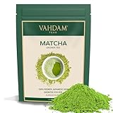 VAHDAM, Matcha Teepulver (25 Tassen, 50 g) Reines authentisches japanisches Matcha Grüner Tee Pulver | Klassischer Kulinarischer Matcha aus Japan