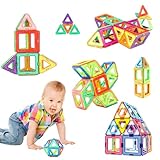 mysoler Magnetische Bausteine 40 Teile Magnet Spielzeug Kinder DIY Magnetspielzeug Magnet Spielzeug Lernspielzeug Geburtstag Vorschule Kinder Kleinkind Jungen Mädchen ab 3 Jahren