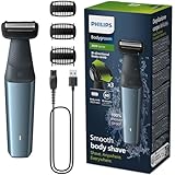 Philips Bodygroom Series 3000, wasserfester Trimmer für Intimbereich und Körper, gründliche und angenehme Rasur, Ganzkörperpflege, 60 Min. Laufzeit, Modell BG3027/03