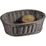 Kesper 19826 Brot- Obstkorb oval, 29,5 x 23 x 9,5 cm, grau