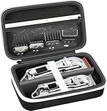 Tasche für Jack & Rose Haarschneidemaschine Set für Herren, Haarschneider Bartschneider Haartrimmer Aufbewahrungsbox Koffer (Nur Aufbewahrungskiste) - Grauer Reißverschluss