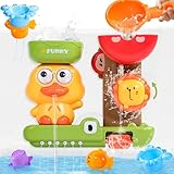 Badewannenspielzeug ab 1 2 3 Jahr,Badespielzeug Baby ab 1 Jahr,Enten und Löwen,Wasserspielzeug Kinder Badewannen Spielzeug ab 1 2 3 Jahre,Badespielzeug Baby ab 6-18 Monate,Geschenk für Mädchen Jungen