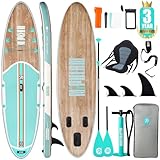 Niphean Stand up Paddle Board for Adults mit Allem Zubehör, 320cm Paddleboard für Aller Fähigkeitsniveaus, SUP mit 200kg Tragkraft für 2 Personen, Stand up Paddling Board mit Sitz