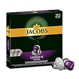 Jacobs Kaffeekapseln Lungo Intenso, Intensität 8 von 12, 200 Nespresso®* kompatible Kapseln, 10 x 20 Getränke