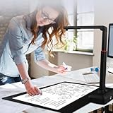 Tragbare Dokumentenkamera und Scanner, hochauflösende 23 MP A2-Größe, mehrsprachige OCR, ideal für Lehrer, Klassenzimmer und Büros