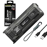 Nitecore EDC37 EDC37 Ultimate EDC Taschenlampe: doppelte Leistung - 8.000 Lumen x 8000 mAh mit Eco-Sensa USB-C-Ladekabel