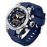 findtime Digital Uhr Herren Militär Armbanduhr 5 ATM Wasserdicht LED Outdoor Sportuhr Tactical Watch Military Stoppuhr Sport Männer Junge 12/24H Wecker Alarm Kalender Countdown Chronograph Herren
