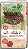 Floragard Universal Bio Hochbeet-Grundfüllung 60 Liter, Erdfarben