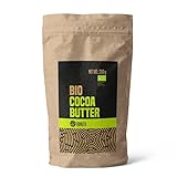 VanaVita BIO Kakaobutter - vielseitiges Pflanzenfett aus Kakaobohnen, zarter Geschmack & Aroma von Bitterschokolade, ideal für Glasuren, Schokolade & Desserts, antioxidantienreich & vegan, 250 g