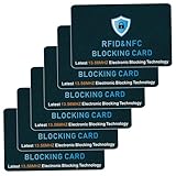 Cokoozoo RFID-Blockierkarte, Kreditkartenschutz, Force Field Max Kartenschutz, Kreditkartenhalter, RFID-Blockierung, Anti-Diebstahl, kontaktloser NFC-Blocker, für Debits, Kreditkarten und Reisepässe