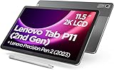 Lenovo Tab P11 (2. Gen) – Tablet Touchscreen 11,5 Zoll 2K (MediaTek Helio G99, 8 Kerne, 4 GB RAM, 128 GB UFS, Android 12L, WiFi6E + Bluetooth) – Dunkelgrau