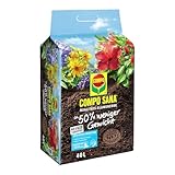 COMPO SANA® Qualitätsblumenerde - 0% Trauermücken - torffrei - 50% weniger Gewicht - 40 L Blumenerde
