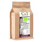 C&T Bio Espresso Crema | Cafe entkoffeiniert 100 % Arabica 1000 g entkoffeinierter Kaffee ganze Bohnen im Kraftpapierbeutel