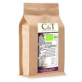 C&T Bio Espresso Crema | Cafe entkoffeiniert 100% Arabica 1000 g entkoffeinierter Kaffee ganze Bohnen im Kraftpapierbeutel