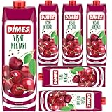 Dimes Kirschsaft Klassischer Sauerkischsaft Fruchtsaft 1000 milliliter x 6 STÜCK mit Pufai Grocery,