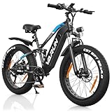 VARUN E Bike, E-Bike Herren mit 26 * 4.0 Zoll Fat Tire, 48V 768Wh Akku, Bis zu 120 KM, 85NM Motor E-Mountainbike, E-Fatbike mit 5 PAS, 7-Gang, LCD-Display, Elektrofahrräder mit EU-Konformes