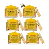 Bienengift-Hautreparaturcreme, All-in-One-Anti-Falten-Feuchtigkeitscreme für das Gesicht, reduziert effektiv Hautunreinheiten, natürliche Feuchtigkeitscreme für alle Körperteile (6PCS)