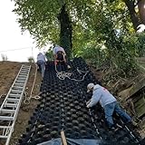 Geogitter-Stabilisator für Auffahrt, 90 cm, 5,1 cm, Kiesgitter für robuste Bodenverstärkung, ideal für Erbsenstein, Sand und Kalkstein, Schlammkontrolle und Steigungsstabilisierung (6,1 x 9,8 m)