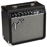 Fender Frontman 20G Gitarrenverstärker, Ideal für Gitarrenstudium, Übungsräume und Live Sessions, Klare Höhen und kräftige Bässe für elektrische Gitarre, Schwarz