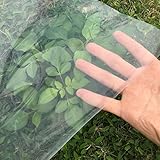Strapazierfähige, wasserdichte Kunststofffolie – transparente Polyethylen-Abdeckung für Gewächshäuser, Landwirtschaft, Staubschutz, Folientunnel und Malerarbeiten
