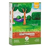 Plantura Schattenrasen, 2 kg, Rasensamen für Schatten, Premium-Saatgut