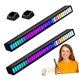 DIYEAH 2 Stück Pickup -licht Led Lichter Aktiviert Wiederaufladbar Leds Schlafzimmer Party Auto Streifen Innere Led-leiste Pickup-rhythmus-licht Acryl