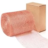 Gaeymy Schneckenschutz 6m, Kupferdraht Gegen Schnecken Hochbeet 12.7cm Breite, Kupferband Schneckenzaun Metall, Kupfernetz Zaun Anti Nacktschnecken Abwehr, Doppelschicht Schneckenabwehr Kupferzaun