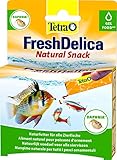 Tetra FreshDelica Daphnia - natürlicher Snack mit Wasserflöhen für Zierfische, Leckerbissen in Gelee, 16 x 3 g Beutel