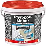 Decotric 1102001 Styroporkleber Renoviervlieskleber, weiß, 4kg