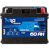 NRG Premium Autobatterie 12V 60Ah ersetzt 53AH 55AH 56AH 61AH 62AH Batterie