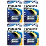 PANASONIC 4 Blister mit je 2 Alkaline-Batterien Evolta AAA LR03