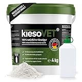 GreenPet KiesoVet Kieselgur für Hühner 4kg - Reine biologische Diatomeenerde inkl. Stäubeflasche im Eimer, Kieselerde Pulver, Bio Produkt für Hühnerställe, Hühner & Geflügel Betriebe