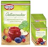 Dr. Oetker Gelierzucker mit Süßungsmittel aus Stevia, 10er Pack (10 x 350 g) - für Konfitüren mit weniger Kalorien