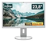 Fujitsu B24-8 T Gaming Monitor 23.8 Zoll (60 cm Bildschirm) Full HD, VGA, DVI, 5ms DisplayPort, Weis (Generalüberholt)