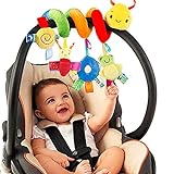 FPVERA Kinderwagen Spielzeug für Babys Activity Spirale Spielzeug Hängespielzeug Babyschale Kinderbett Spielzeug Baby Spiral Plüschtier für Kleinkinder Jungen Mädchen ab 0 3 6 9 12 Monaten