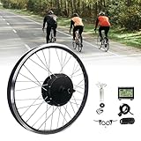 Ebike Umbausatz, Hochleistungs-Hinterradmotor, einstellbare Geschwindigkeit mit LCD-Display, für Elektrofahrrad-Upgrade