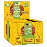 RiceUP! Eat Smart Weicher Protein Keks mit Kollagen – Toffee-Caramel-Geschmack, 10 x 60g | 8g Kollagen-Peptide (Typ I+III), 18g Protein, ohne Zuckerzusatz | GLUTENFREI (10 x 60g, Toffee)