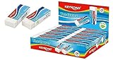 KEYROAD Radiergummi TEC/Radierer für Bleistift und Buntstift/ 20 Stücke - verpackt im Display/Farbe: Weiße/Ideal für Schule und Büro