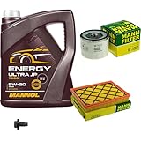 Inspektionspaket Wartungspaket Filterset mit 5 L Motoröl Legend Ultra 0W-20, Ölfilter, Luftfilter, Verschlussschraube