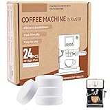 24 Stück Reinigungstabletten für Kaffeevollautomaten und Kaffeemaschinen, Kaffee-Reinigungstabletten Kompatibel mit De'Longhi, Philips, Siemens, Melitta, Krups, Miele und allen gängigen Marken