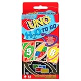 Mattel Games UNO H2O To Go, Uno Kartenspiel für die Familie, Uno wasserfest und zum Anhängen mit Karabinerhaken, Perfekt als Strand Spielzeug oder Reisespiel, für 2-10 Spieler, ab 7 Jahren, P1703