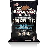 Bear Mountain BBQ 100% All-Natural Hardwood Pellets - Alder Wood (20 lb. Bag) Perfect for Pellet Smokers, or Any Outdoor Grill | Rich, Smoky Wood-Fired Flavor