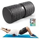 Gymerk Faszienrolle Wirbelsäule, Foam Roller Mittlere Härte, 30x15cm Faszienrolle Rücken zur Dehnung & Fitness des Rücken Wirbelsäule Beine für Faszien Training