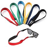 Surplex 6 Pack Neopren Elastic Cord Gläser Retainer Strap Band für Sport Brillen und Sonnenbrillen, Brillen Halter Strap Gläser Kopf Band Floater Anti-Rutsch-elastische Schnur für M