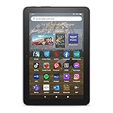 Zertifiziert und generalüberholt Fire HD 8-Tablet, 8-Zoll-HD-Display, 64 GB, 30% schnellerer Prozessor, für Unterhaltung unterwegs (2022), schwarz, mit Werbung