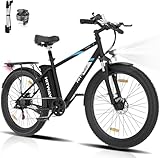 HITWAY E Bike Damen Herren E-Mountainbike 26 Zoll Pedelec Cityräder Elektrofahrrad,250W Motor,Li-Batterie 36V14AH/48V15Ah ebike,7 Gängen,bis 45-120km