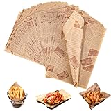 150 Blatt Käsepapier, Wasserdicht und Öl Burger Wrap, 30 * 20cm Pommes Liner für Korb, Einweg für Sandwich, Butterbrot, Käse, Lebensmittelkorb