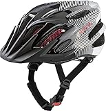 ALPINA FB JR. 2.0 - Stoßabsorbierender, Leichter & Stabiler Fahrradhelm Mit nachrüstbarem LED Für Kinder, black-white-red, 50-55 cm