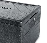 HENDI Thermobox, mit seitlich versenkten Griffen, Hält Temperaturen von -20°C bis +110°C stand, Innen: 625x425x(H)200mm, 80L, 685x485x(H)360mm, Polypropylen